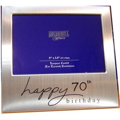 Shudehill giftware Gelukkige 70e Verjaardag 5 x 3 fotolijst Shudehill giftware Gelukkige 70e Verjaardag 5 x 3 fotolijst