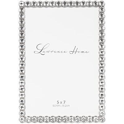 Lawrence Frames 5x7 Zilveren Metalen Sparkle Frame Heldere Briljantie Lawrence Frames 5x7 Zilveren Metalen Sparkle Frame Heldere Briljantie