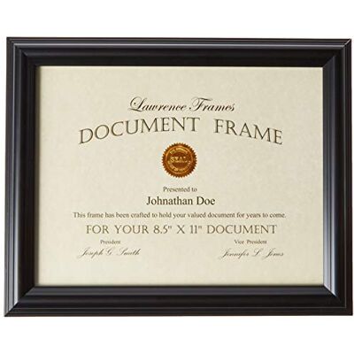 Lawrence Frames 185081 Zwart Document Fotolijst, 8,5 bij 11-Inch Lawrence Frames 185081 Zwart Document Fotolijst, 8,5 bij 11-Inch
