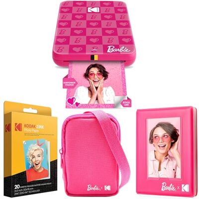 Kodak x Barbie Step Slim Draadloze Instant Foto Printer - Draagbare foto printer Kodak x Barbie Step Slim Draadloze Instant Foto Printer - Draagbare foto printer
