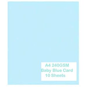 ARK babyblauw (PK-10) 240 g/m² gekleurd karton, 10 vellen (lichtblauw), babyblauw, A4 (297 x 210 mm) ARK babyblauw (PK-10) 240 g/m² gekleurd karton, 10 vellen (lichtblauw), babyblauw, A4 (297 x 210 mm)