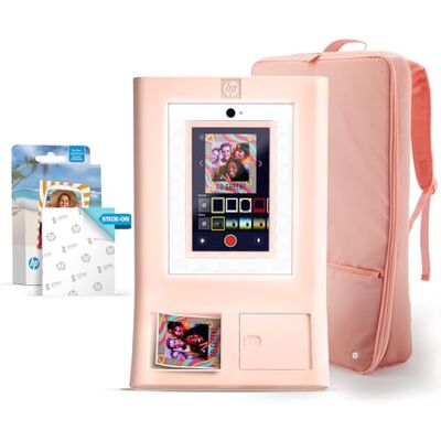 HP Sprocket Fotobooth Machine Instant Kleur Foto Printer (Roze) STARTER Bundel + Zink Papier (100 Vellen) + Gepolsterde Draagtas HP Sprocket Fotobooth Machine Instant Kleur Foto Printer (Roze) STARTER Bundel + Zink Papier (100 Vellen) + Gepolsterde Draagtas