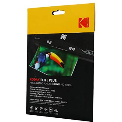 Kodak Maat A5 Lamineerhoezen 25 stuks 160 micron dikte Merkkwaliteit Kodak Maat A5 Lamineerhoezen 25 stuks 160 micron dikte Merkkwaliteit