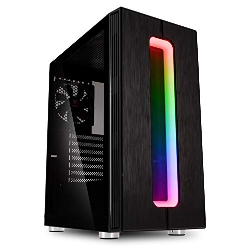 KOLINK Nimbus Midi-Tower ATX RGB behuizing, computerbehuizing, PC Case, PC behuizing voor waterkoeling, computer behuizing, zwart