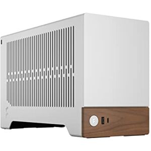 Fractal Design Terra Silver Wood Walnut voorpaneel Kleine vormfactor mITX gaming case PCIe 4.0 riser kabel USB Type-C Geanodiseerde aluminium panelen Fractal Design Terra Silver Wood Walnut voorpaneel Kleine vormfactor mITX gaming case PCIe 4.0 riser kabel USB Type-C Geanodiseerde aluminium panelen