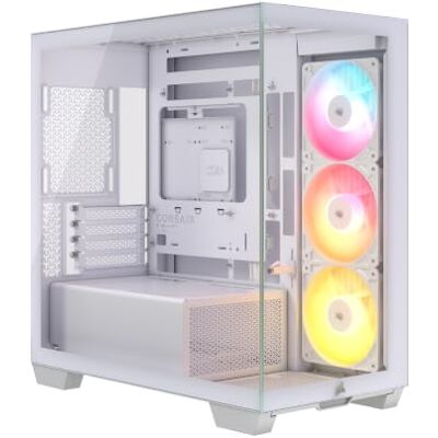 Corsair 2800X RS-R Omgekeerde Rotor ARGB Micro-ATX-pc-behuizing – Wit Inclusief 3 Ventilatoren, Panoramisch Glas, GPU Anti-doorzak, Omgekeerde Aansluiting Moederborden Compatibel Corsair 2800X RS-R Omgekeerde Rotor ARGB Micro-ATX-pc-behuizing – Wit Inclusief 3 Ventilatoren, Panoramisch Glas, GPU Anti-doorzak, Omgekeerde Aansluiting Moederborden Compatibel