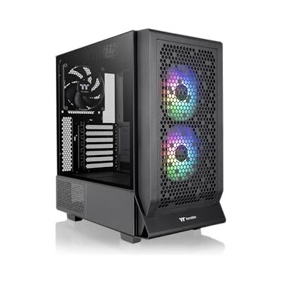 Thermaltake Ceres 330 TG ARGB Mid Tower Chassis Project Stealth & BTF Compatible Zwart Thermaltake Ceres 330 TG ARGB Mid Tower Chassis Project Stealth & BTF Compatible Zwart