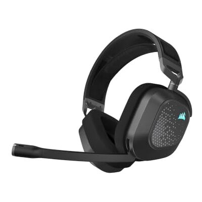 Corsair HS80 v2 MAX WIRELESS Gamingheadset voor PC, PS5, PS4 en Switch 2,4 GHz, Bluetooth, Broadcastmicrofoon met Ingebouwd Popfilter, Niet-Newtoniaanse Drivers, Dolby Atmos, Staalgrijs Corsair HS80 v2 MAX WIRELESS Gamingheadset voor PC, PS5, PS4 en Switch 2,4 GHz, Bluetooth, Broadcastmicrofoon met Ingebouwd Popfilter, Niet-Newtoniaanse Drivers, Dolby Atmos, Staalgrijs