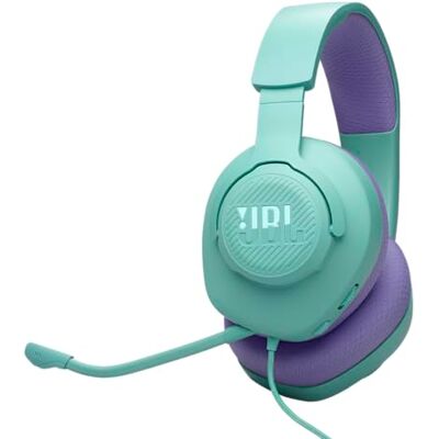JBL Quantum 100M2, Bedrade Over-ear Gaming Koptelefoon, Cyaan QuantumSOUND Signature en 3.5mm Koptelefoonaansluiting, Multiplatform Compatibiliteit, Afneembare Microfoon, Mute-functie JBL Quantum 100M2, Bedrade Over-ear Gaming Koptelefoon, Cyaan QuantumSOUND Signature en 3.5mm Koptelefoonaansluiting, Multiplatform Compatibiliteit, Afneembare Microfoon, Mute-functie