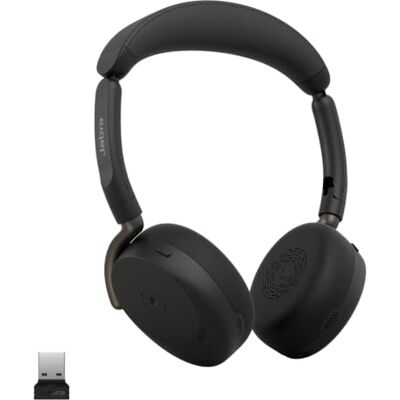 Jabra Evolve3 65 Flex draadloze Bluetooth-headset met microfoon, MS Teams, USB-A Jabra Evolve3 65 Flex draadloze Bluetooth-headset met microfoon, MS Teams, USB-A