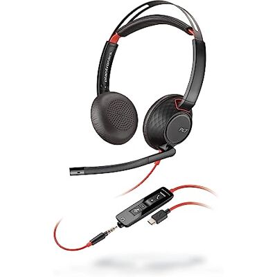 Poly Blackwire 5220 Headset - Geluidsonderdrukkend Microfoon - Bedraad Poly Blackwire 5220 Headset - Geluidsonderdrukkend Microfoon - Bedraad
