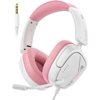NUBWO HG04L Gaming Headset voor PS5/PS4, Xbox Series X S/Xbox One, Switch 250g lichtgewicht, heldere unidirectionele microfoon, zachte oorbeschermers met geheugen, 3,5 mm jack voor gaming en werk NUBWO HG04L Gaming Headset voor PS5/PS4, Xbox Series X S/Xbox One, Switch 250g lichtgewicht, heldere unidirectionele microfoon, zachte oorbeschermers met geheugen, 3,5 mm jack voor gaming en werk