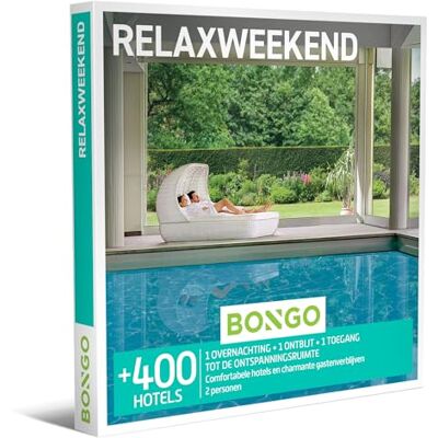 BONGO Bon Relaxweekend Cadeaubonnen Cadeaukaart cadeau voor man of vrouw 550 hotels met spa- en wellnessfaciliteiten BONGO Bon Relaxweekend Cadeaubonnen Cadeaukaart cadeau voor man of vrouw 550 hotels met spa- en wellnessfaciliteiten
