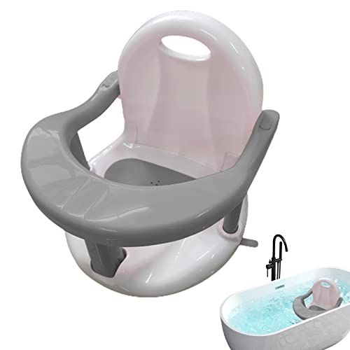 Generic Badzitje Antislip Babyshowerstoel Schattige babydouchestoelen voor badzitting, veiligheidsbadkamerstoelen voor baby's van 6-18 maanden