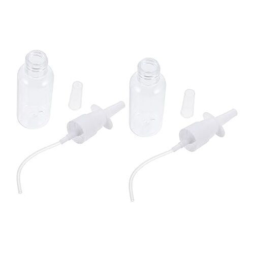 Lurrose 2 Stuks Fles Neusspray Kleine Neusspray Nettie Pot Kit Neusspray Voor Fijne Nevel Neuspomp Sproeier Nasale Flessen Flesjes Neusspray Klein Sproei Pomp Baby Handleiding Het Huisdier