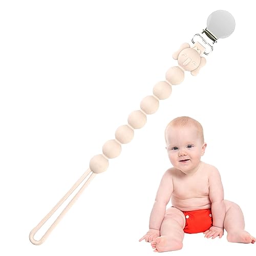 PALANK Siliconen fopspeenhouder Flexibele Bijtring Fopspeenclip   Fopspeenhouders en bijtring Fopspeenclip, Essentials voor pasgeborenen voor verlichting van tandjes Baby Essentials