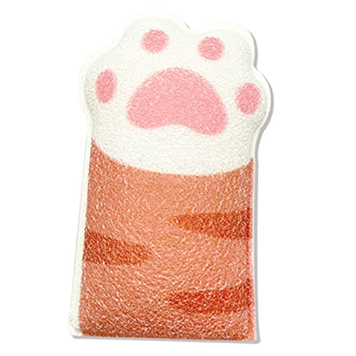 minkissy Kat Poot Bad Veeg Kids Bad Spons Sponzen voor Bad Scrub Spons Loofah Washandje Loofah Spons Baby Peuter Douche Borstel Baby Douche Spons Baby Douche Scrubbers Bad Bal