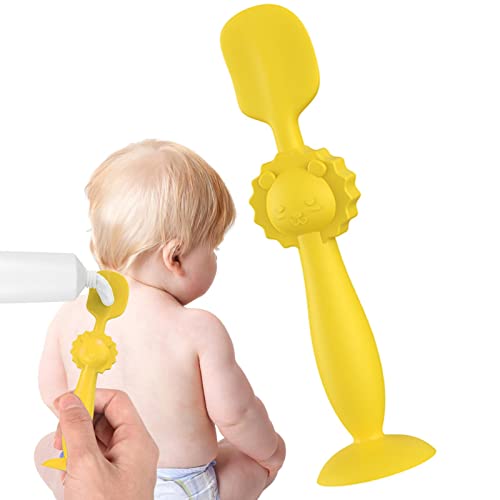 Suphyee Luiercrème Spatel   Luiercrème Zachte Siliconen Borstel,Baby Bum Brush Luier Crème Spatel, Pasgeboren Baby Essentials, Perfect voor Baby Registry, Baby Shower Gifts