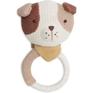 Jollein Mick Bijtring voor baby's, tandhulp, BPA-vrij, gebreide hondenkop, siliconen bijtring, babyspeelgoed, hulp bij tandpijn Jollein Mick Bijtring voor baby's, tandhulp, BPA-vrij, gebreide hondenkop, siliconen bijtring, babyspeelgoed, hulp bij tandpijn