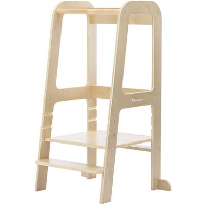 Bebeconfort Hoya, Houten Montessori Leertoren, 1,5-6 jaar (10-30 kg), 3 Verstelbare Hoogtes, Gecertificeerde Veiligheid, 6,2 kg Lichtgewicht Opstapkrukje voor Kind, Duurzaam Design, Natural Wood Bebeconfort Hoya, Houten Montessori Leertoren, 1,5-6 jaar (10-30 kg), 3 Verstelbare Hoogtes, Gecertificeerde Veiligheid, 6,2 kg Lichtgewicht Opstapkrukje voor Kind, Duurzaam Design, Natural Wood