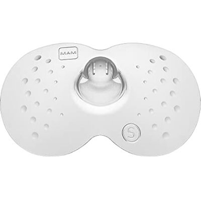 MAM tepelhoedje maat 1 (klein) in een set van 2, tepelbeschermer voor bescherming tijdens het geven van borstvoeding, voor maximaal huidcontact tussen moeder & baby MAM tepelhoedje maat 1 (klein) in een set van 2, tepelbeschermer voor bescherming tijdens het geven van borstvoeding, voor maximaal huidcontact tussen moeder & baby
