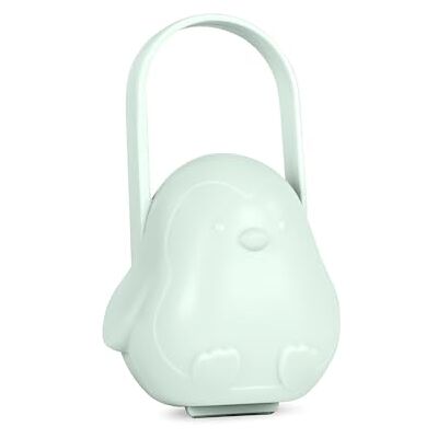Miniland Hygiënische fopspeenhouder, roze mint, fopspeentas met flexibele handgreep om op te hangen aan kinderwagen, tas of kinderbed Miniland Hygiënische fopspeenhouder, roze mint, fopspeentas met flexibele handgreep om op te hangen aan kinderwagen, tas of kinderbed
