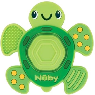 Nuby Teethe N' Pop sensorische bijtring bijtspeelgoed voor baby's vanaf 3 maanden schildpad Nuby Teethe N' Pop sensorische bijtring bijtspeelgoed voor baby's vanaf 3 maanden schildpad
