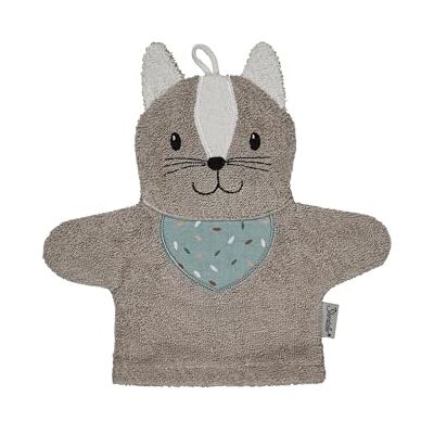 Sterntaler Washandjes Cat Lilly badstof babywashandschoen van absorberend, zacht katoen, zorgt voor plezier bij het baden en douchen baby en kinderen washandjes, grijs Sterntaler Washandjes Cat Lilly badstof babywashandschoen van absorberend, zacht katoen, zorgt voor plezier bij het baden en douchen baby en kinderen washandjes, grijs