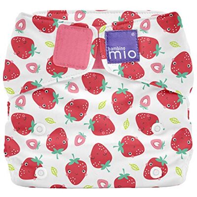 Mitac , Miosolo Classic All-in-One Herbruikbare Luier, Eco Chemisch Gratis Luier, Aardbeiencrème, One Size Mitac , Miosolo Classic All-in-One Herbruikbare Luier, Eco Chemisch Gratis Luier, Aardbeiencrème, One Size