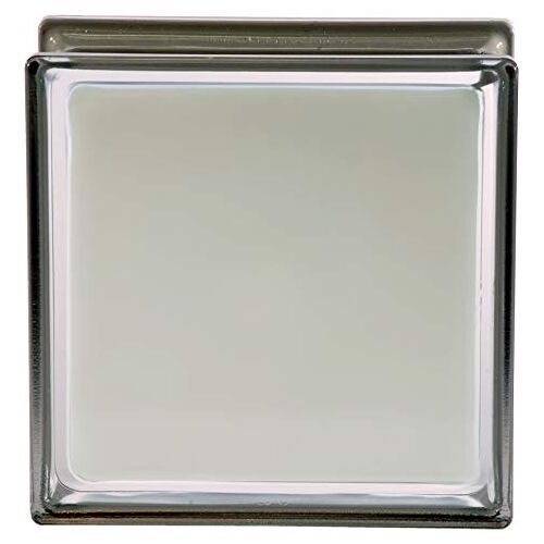 VITROLAND Glasblok Metallic, wit, 100% glad, 19 x 19 x 8 cm