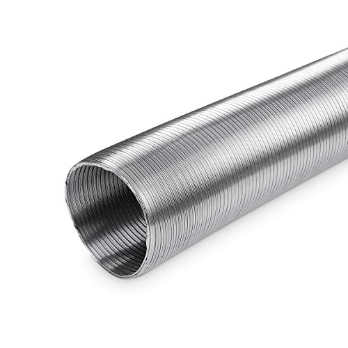 neverest ® Semiflex 100 mm aluminium flexibele buis 3 m lengte Uitlaatluchtslang Airconditioning, droger, oven Hitte- en corrosiebestendig