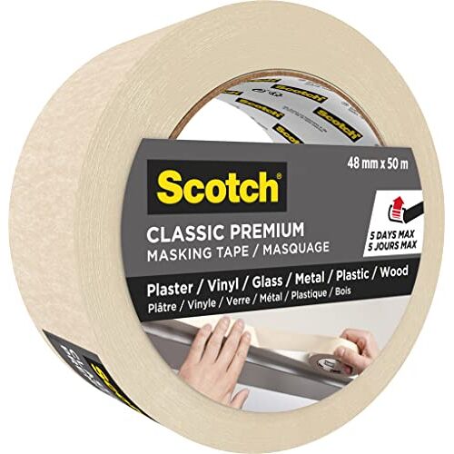 Scotch Pro maskeertape (schilderstape) voor algemeen maskeerwerk, beige