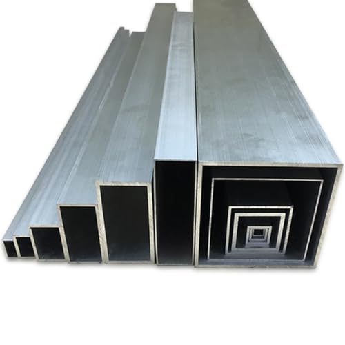 DHJKCBH 30 × 30 mm vierkante buis van aluminiumlegering, lengte 500 mm aluminium rechthoekige pijp vliegtuig modeldecoratiematerialen (afmetingen: 30 x 30 x 1,5 mm)