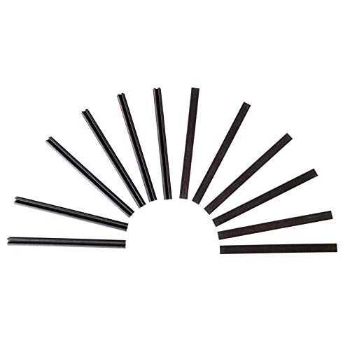 Windhager Magneetprofielen magneetdeursluiter, magneetstrips, accessoires voor insectenwerende deuren, vliegenhordeuren, 6 sets, antraciet, 10 x 0,8 cm, 03533