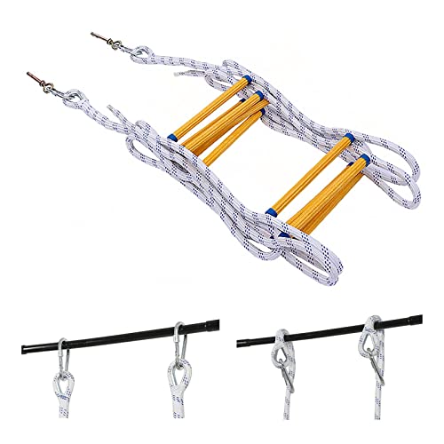 ZHDBD Touwladder, brandtrapladder, brandtrapladders 2-10 verdiepingen evacuatieveiligheidsladder, noodbrandtrapladder, voor binnen buiten/30M/98.4Ft