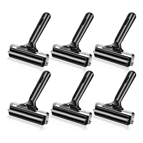 REHOC 6 Stks Voor Crafting 2.2 En 4 Inch Roller Vinyl Roller Tool Voor Afdrukken Printmaking Art Crafting Inking Blokken Stempelen