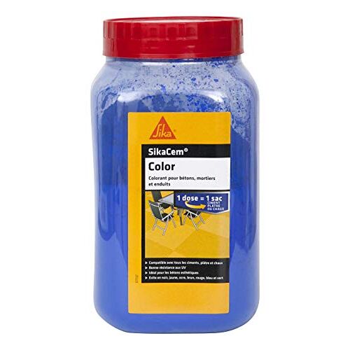 SIKA cim Color 73598 Kleurstoffen in poedervorm voor cement, kalk en gips, blauw