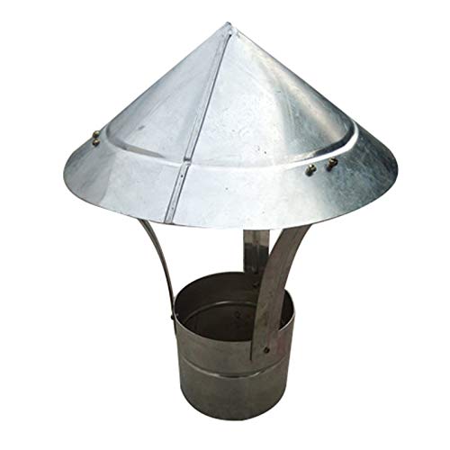 FNGHF Schoorsteen Regenkap Kachel Schoorsteen Uitlaatpijp Verwarming Kachel Schoorsteen Open Haard Aardekachel Schoorsteen Regenkap Aluminium (7cm)