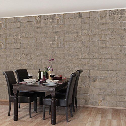 Apalis 106123 Behang vliesbehang bakstenen behang beton Fotobehang breed, vliesfotobehang wandbehang HxB: 190 x 288 cm multicolor