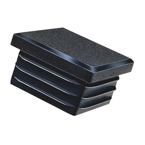 NIMA PARTS 4x vierkante lamellenstoppen Made in Germany buisafdekking van hoogwaardig kunststof, stoppen, eindstoppen, doppen, glijders, buisstoppen vierkant (30 x 30 mm, 4)