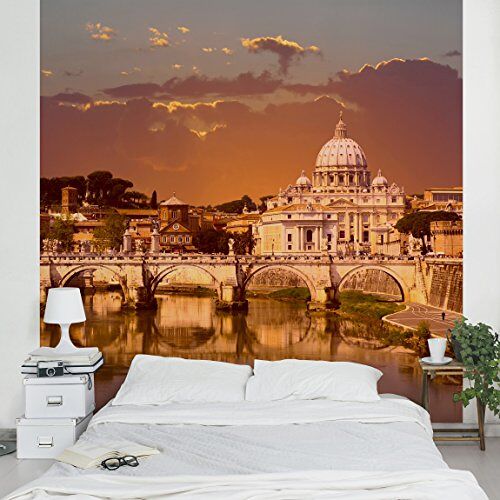 Apalis vliesbehang Vaticaan fotobehang vierkant, grootte, oranje, 98114 240 x 240 cm oranje