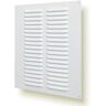 NordBorn Metalen ventilatierooster ventilatie ventilatie (25x30cm, wit)