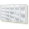 NordBorn Metalen ventilatierooster ventilatie ventilatie (50x30cm, wit)