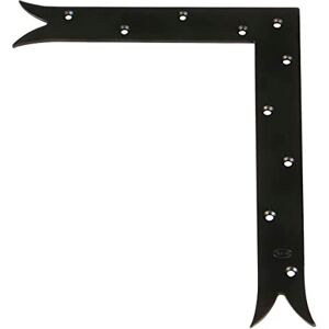 Amig Decoratieve beugel Rechtsdraaiend 300 x 240 x 4 mm Vissestaartafwerking Klassieke gotische stijl Ideaal voor decoratie of versteviging van luiken, deuren en meubels Zwart staal Amig Decoratieve beugel Rechtsdraaiend 300 x 240 x 4 mm Vissestaartafwerking Klassieke gotische stijl Ideaal voor decoratie of versteviging van luiken, deuren en meubels Zwart staal