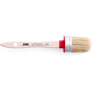 PENNELLIFICIO 2000, ovale kwast, ronde borstel met houten handvat, voor buizen, ramen, hoeken, plinten, voor muur, gipsplaat, voor email en waterverf, klem 3,2 x 3,5 cm, Made in Italy PENNELLIFICIO 2000, ovale kwast, ronde borstel met houten handvat, voor buizen, ramen, hoeken, plinten, voor muur, gipsplaat, voor email en waterverf, klem 3,2 x 3,5 cm, Made in Italy