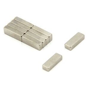 FIRST4MAGNETS N45 Neodymium magneet voor kunst, ambachten, modelmaken, doe-het-zelf en hobby's 10 mm x 3,5 mm x 2,25 mm dik 0,9 kg trek pak van 10