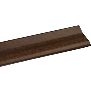 Amig vloerbedekking   985 mm x 40 mm   trapsovergangsstrips en lijm   afdekrandbescherming voor hout, parket, laminaat, marmer en tegels   Sapelli aluminium