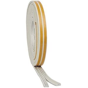 Merriway BH05977 StormSeal deur- en raam-tochtstopper met E-profiel, zelfklevende EPDM-rubberen weerstrip, wit, 5 meter (16,1/4ft) 2 x 2,5 meter Merriway BH05977 StormSeal deur- en raam-tochtstopper met E-profiel, zelfklevende EPDM-rubberen weerstrip, wit, 5 meter (16,1/4ft) 2 x 2,5 meter