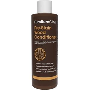 Furniture Clinic Voorbeits houtconditioner op waterbasis binnen en buiten geurarm en niet-giftig gebruik voor het kleuren van hout 250 ml Furniture Clinic Voorbeits houtconditioner op waterbasis binnen en buiten geurarm en niet-giftig gebruik voor het kleuren van hout 250 ml