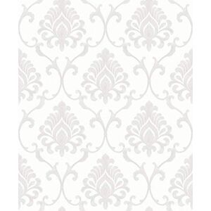 BUVU vinyl waterdicht grijs en wit design behang 0,53 x 10 m BUVU vinyl waterdicht grijs en wit design behang 0,53 x 10 m